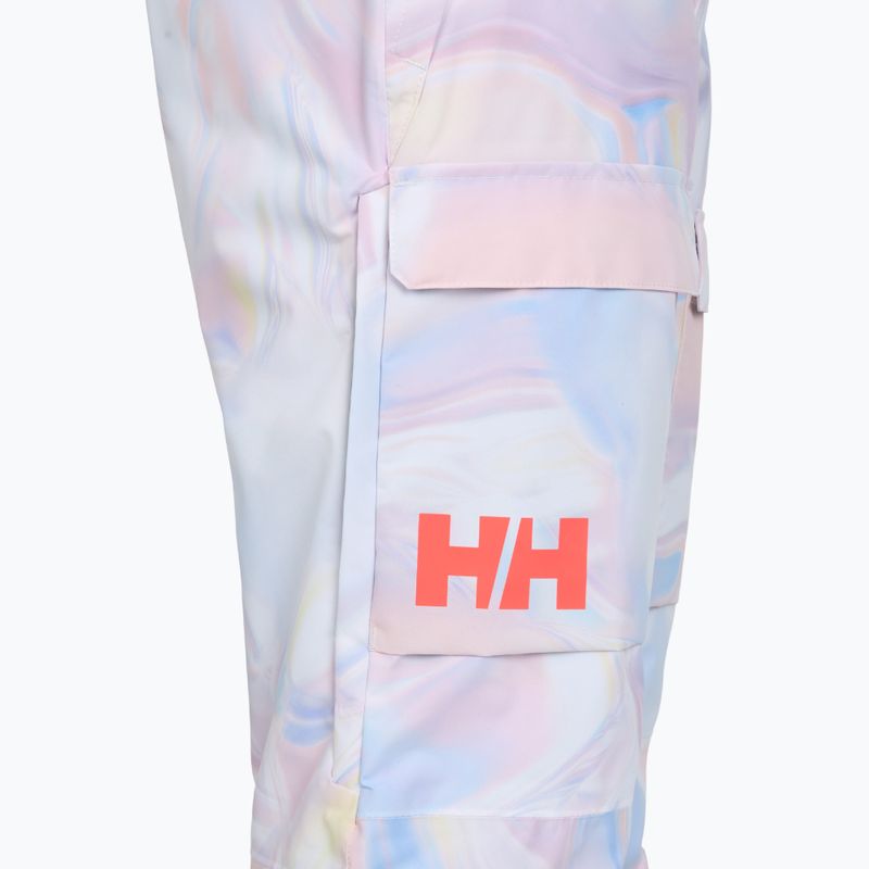 Pantaloni da sci da donna Helly Hansen Switch Cargo 2.0 riflessi aop 9