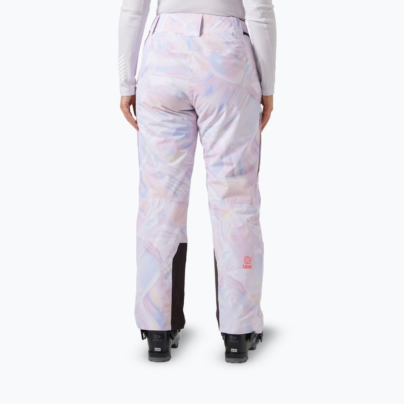 Pantaloni da sci da donna Helly Hansen Switch Cargo 2.0 riflessi aop 2