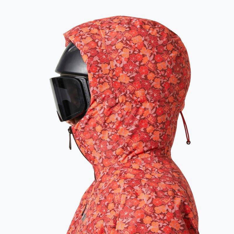 Giacca da sci da donna Helly Hansen Valdisere 3.0 red floral aop 3