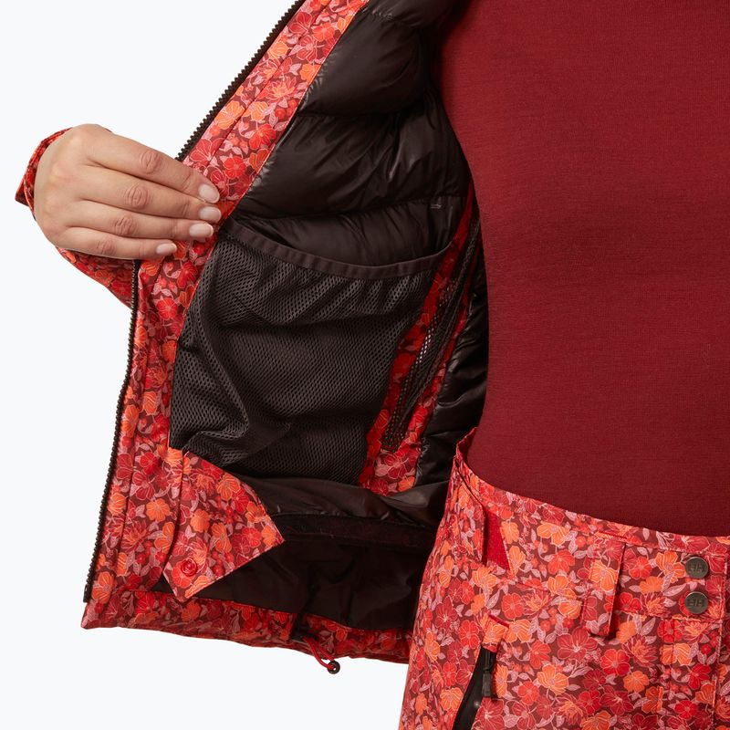 Giacca da sci da donna Helly Hansen Valdisere 3.0 red floral aop 8