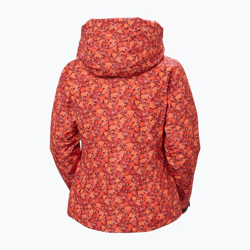 Giacca da sci da donna Helly Hansen Valdisere 3.0 red floral aop 10