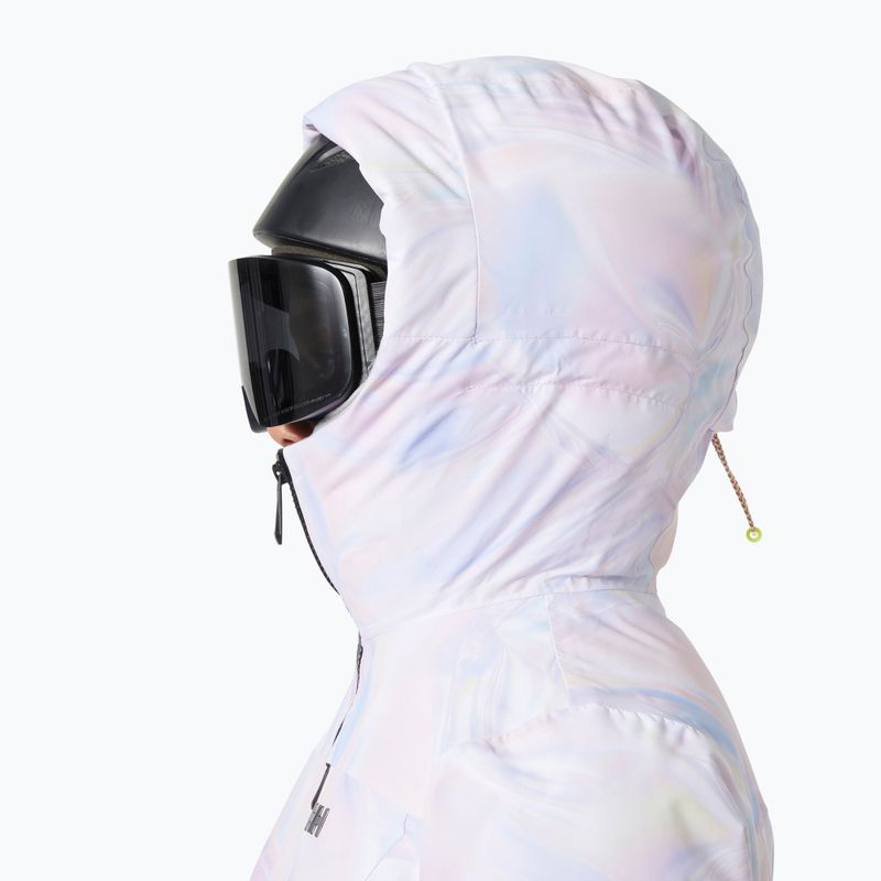 Giacca da sci da donna Helly Hansen Valdisere 3.0 riflessi aop 3