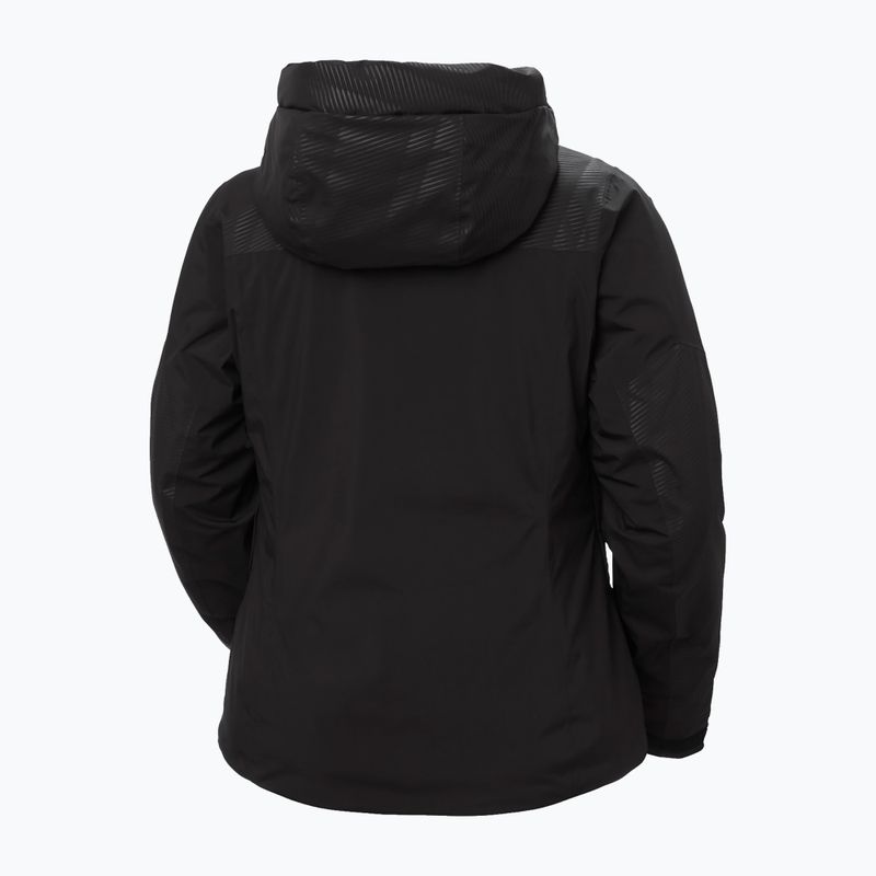 Giacca da sci da donna Helly Hansen Valdisere 3.0 black embossed stripes 11