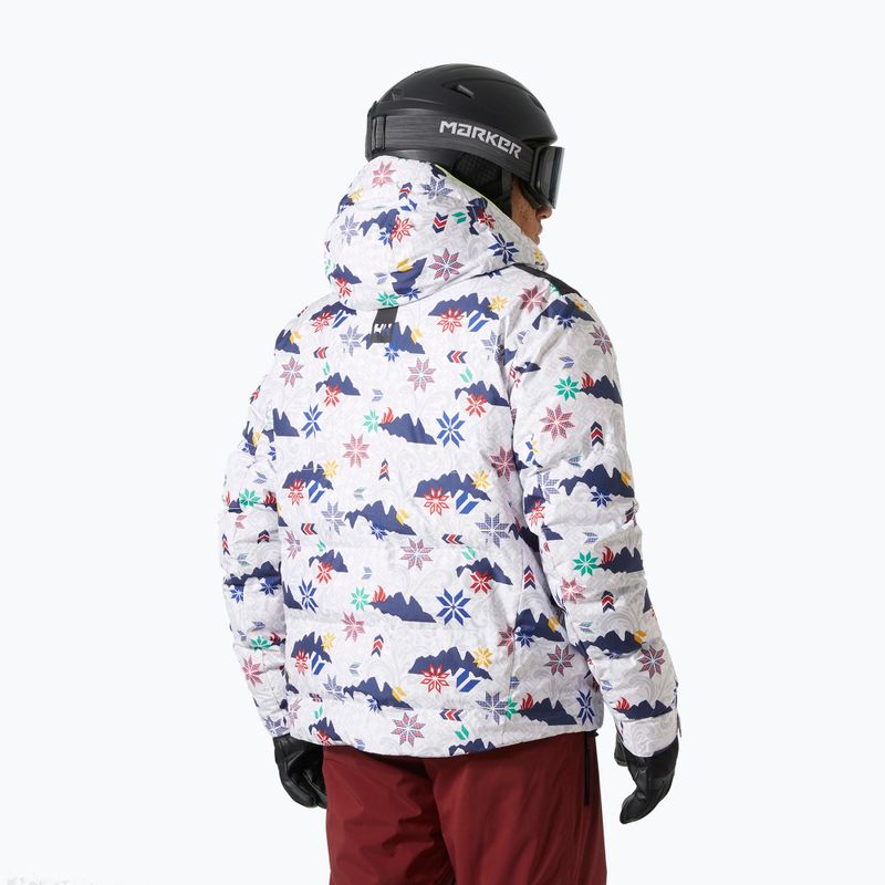 Helly Hansen giacca da sci da uomo Kvitfjell Race Puffy bianco olimpico 2