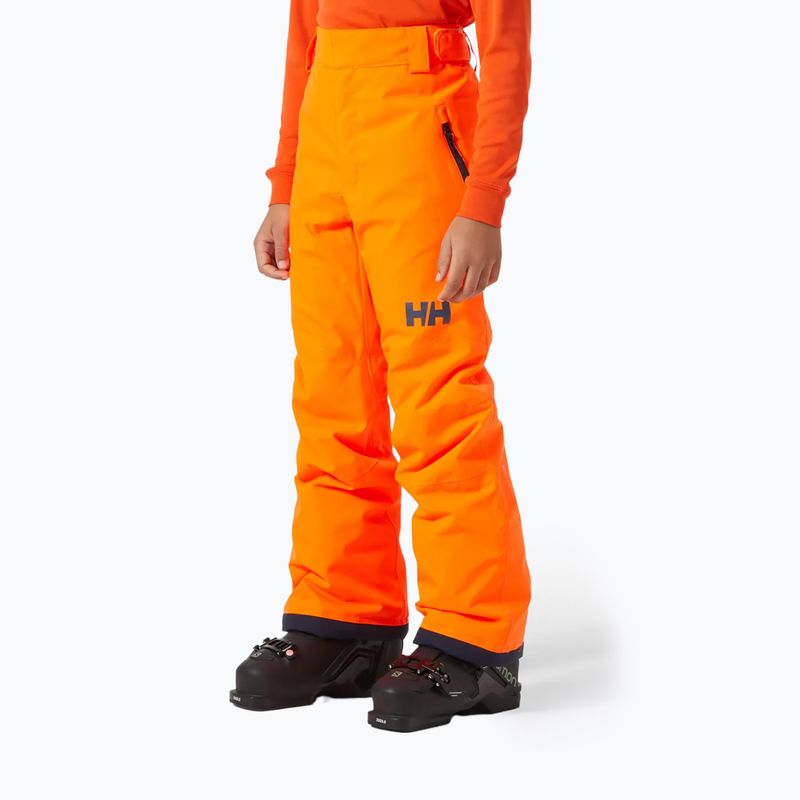 Pantaloni da sci Helly Hansen per bambini Leggendario arancione neon