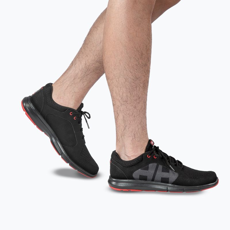 Scarpe da uomo Helly Hansen Ahiga V4 Hydropower off black/alert red 7