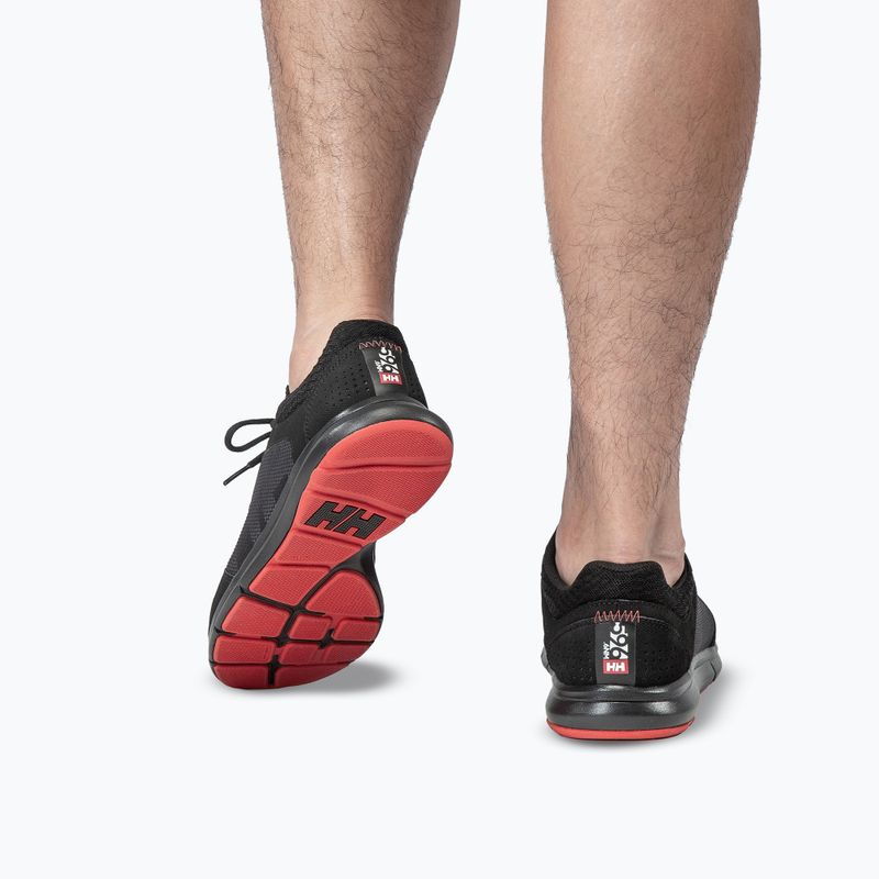 Scarpe da uomo Helly Hansen Ahiga V4 Hydropower off black/alert red 9