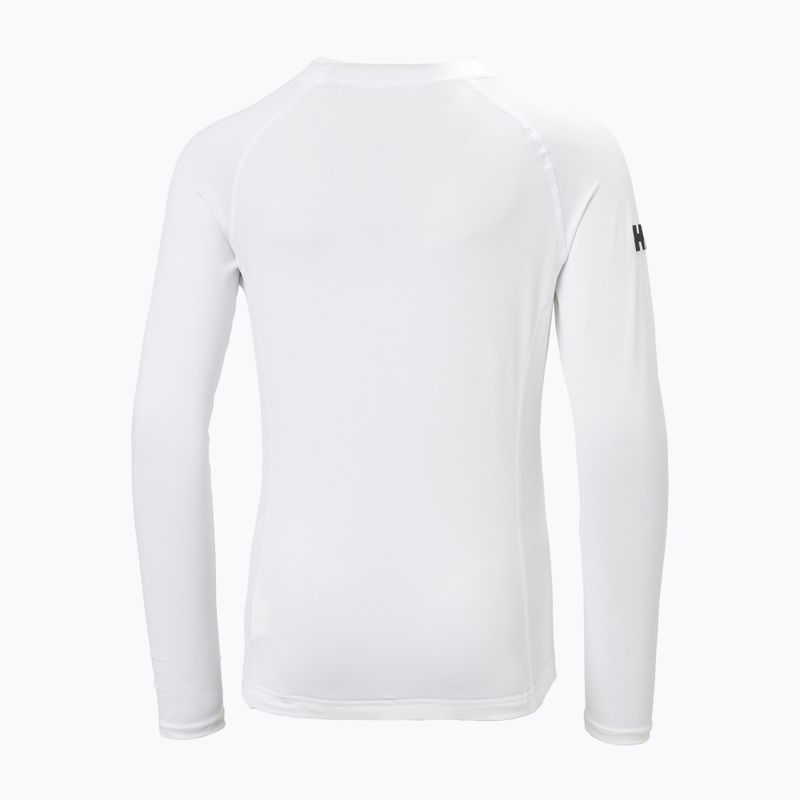 Maglia a maniche lunghe da nuoto per bambini Helly Hansen Waterwear Rashguard Jr white 6