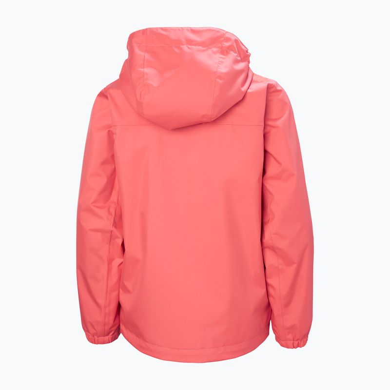 Giacca da vela per bambini Helly Hansen Crew Hooded Jr 41813 sunset pink 2