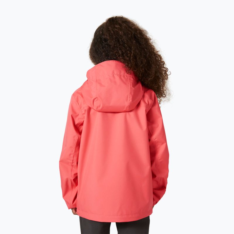 Giacca da vela per bambini Helly Hansen Crew Hooded Jr 41813 sunset pink 4