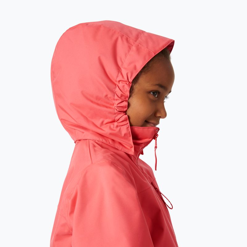 Giacca da vela per bambini Helly Hansen Crew Hooded Jr 41813 sunset pink 5