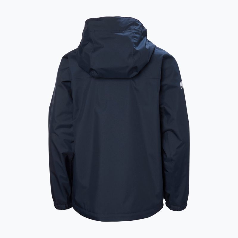 Giacca da vela per bambini Helly Hansen Crew Hooded Jr 41813 navy 2