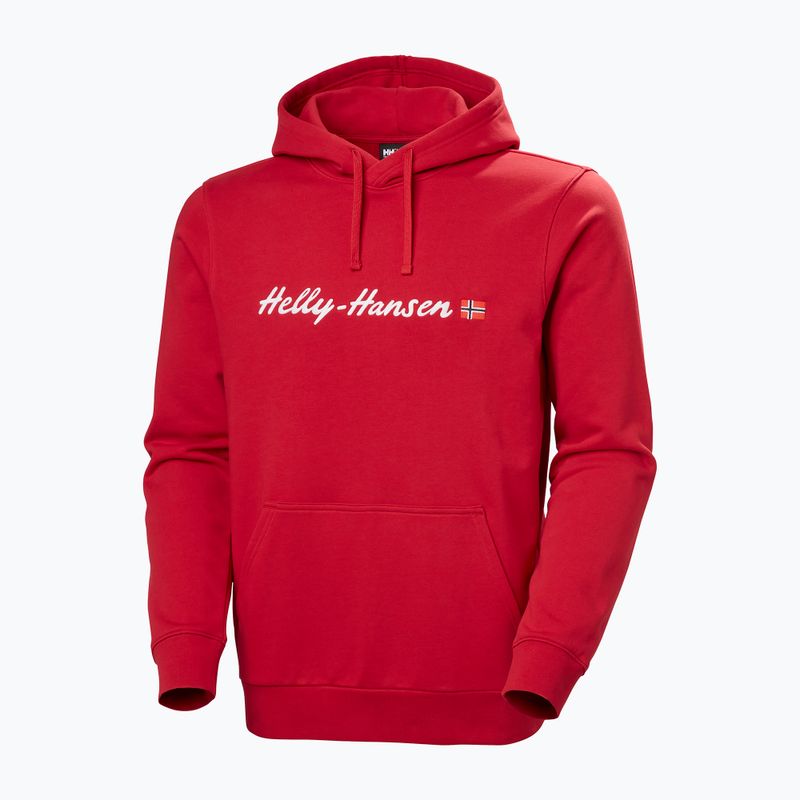 Felpa da uomo Helly Hansen Core Graphic Hoodie red 5
