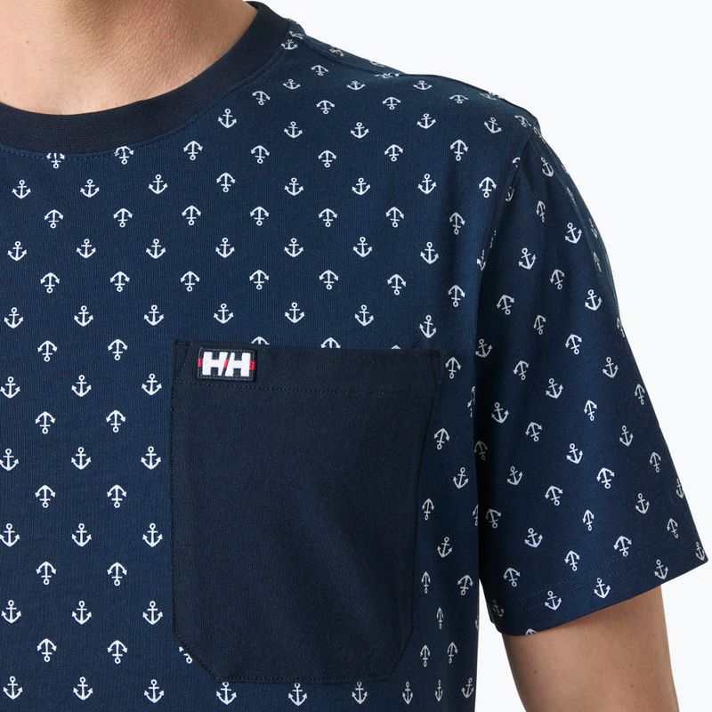 Maglietta da uomo Helly Hansen Hudson navy aop 3
