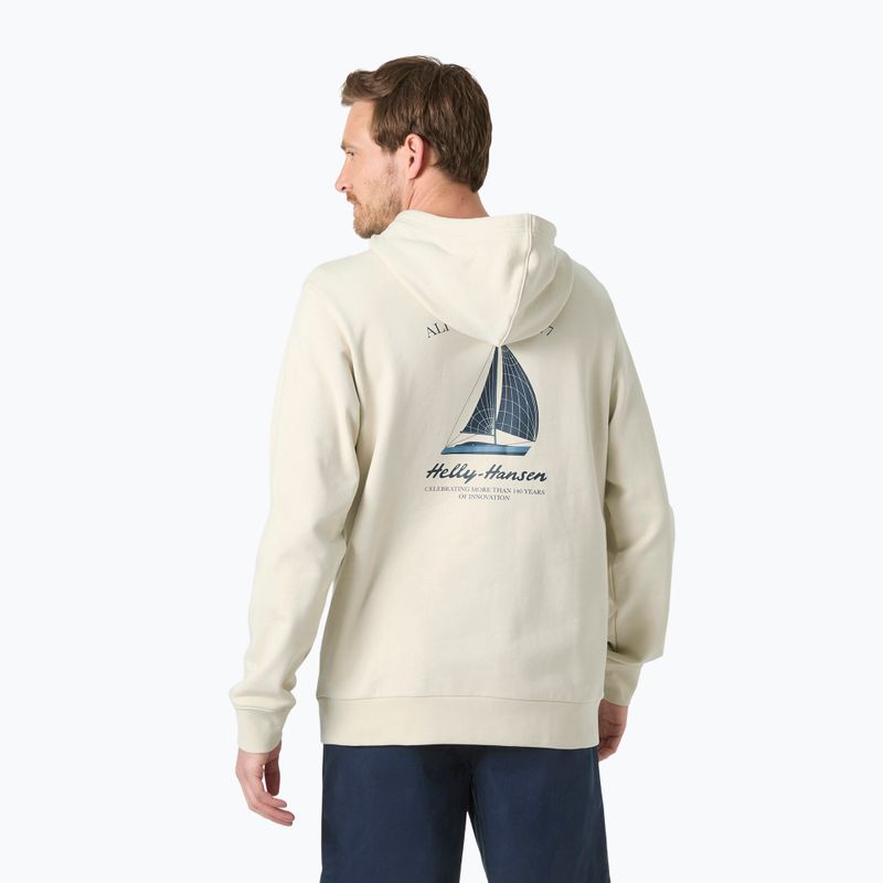 Felpa da uomo Helly Hansen Shoreline Hoodie cream 2