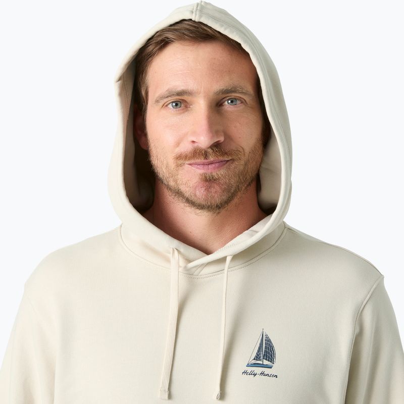 Felpa da uomo Helly Hansen Shoreline Hoodie cream 3