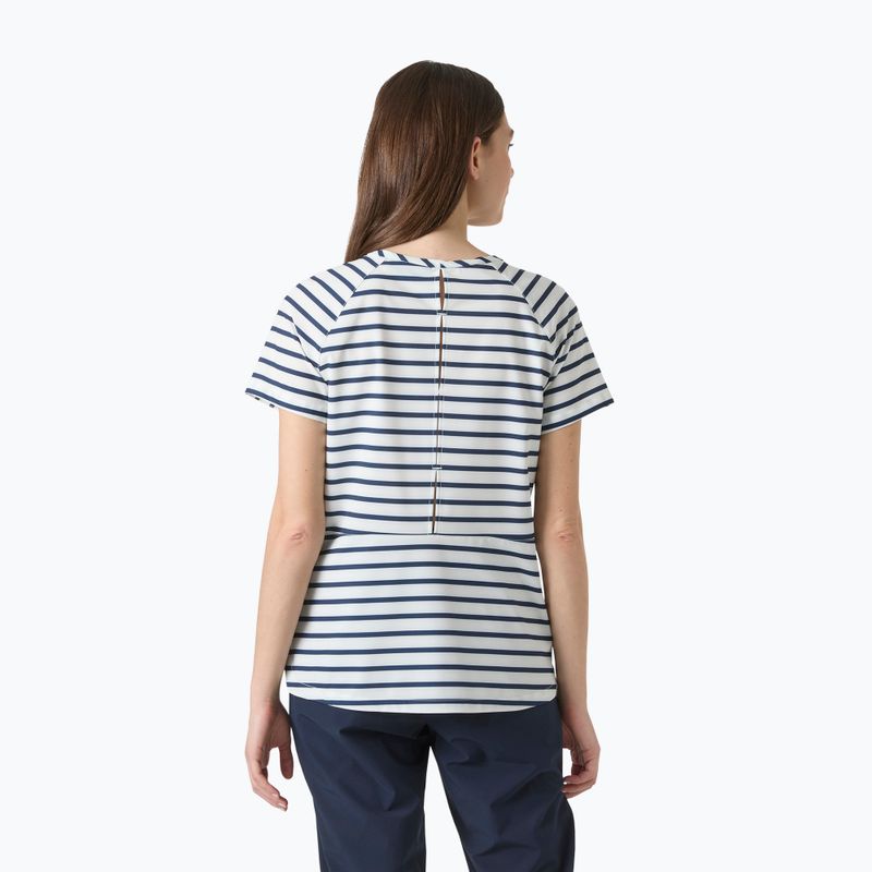 Maglietta da donna Helly Hansen Thalia white navy stripe 2