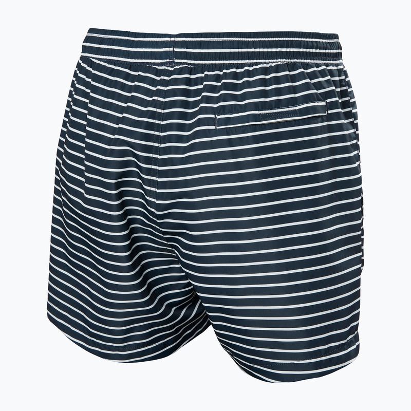 Pantaloncini da vela da uomo Helly Hansen Newport Trunk 4.5" navy stripe aop 2