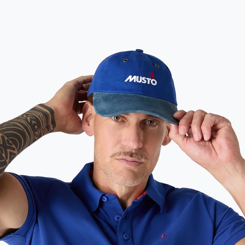 Cappellino con visiera Musto Crew Cap mazarine blue 4