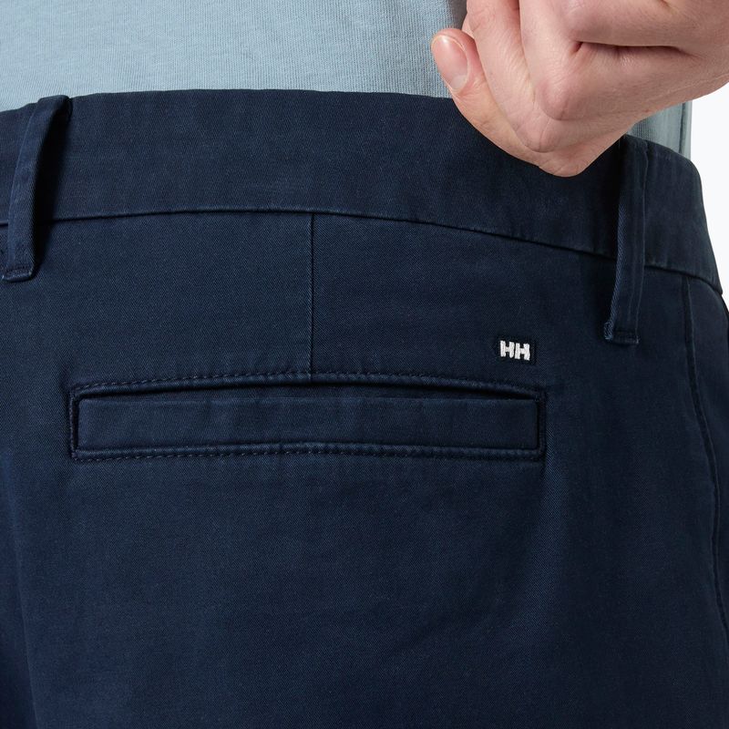 Pantaloncini da trekking da uomo Helly Hansen Bryggen Chino navy 4