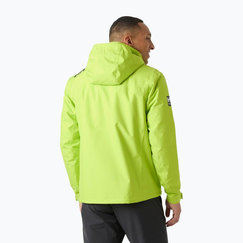 Giacca da vela da uomo Helly Hansen Crew Hooded Midlayer 2 luminous green 2