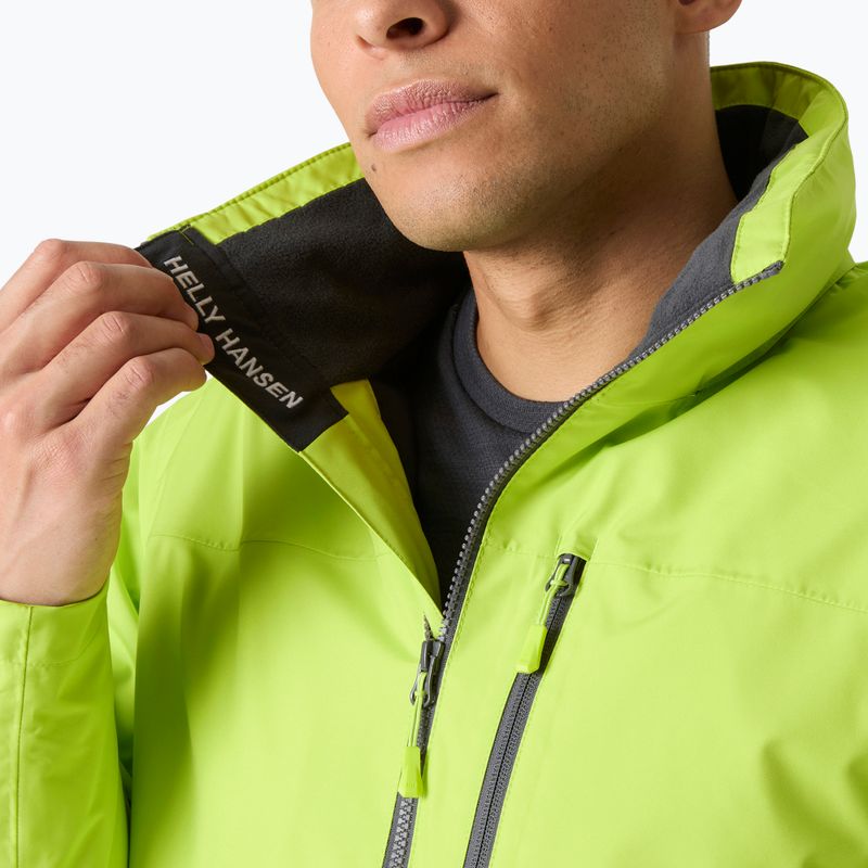 Giacca da vela da uomo Helly Hansen Crew Hooded Midlayer 2 luminous green 5