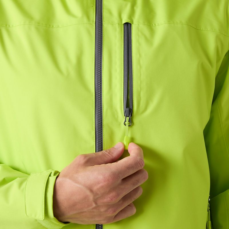 Giacca da vela da uomo Helly Hansen Crew Hooded Midlayer 2 luminous green 7