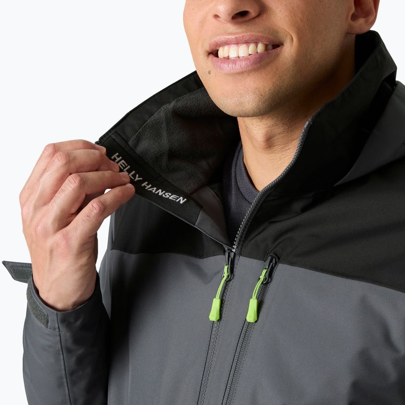 Giacca da vela da uomo Helly Hansen Crew Hooded Midlayer 2 thunder grey 4