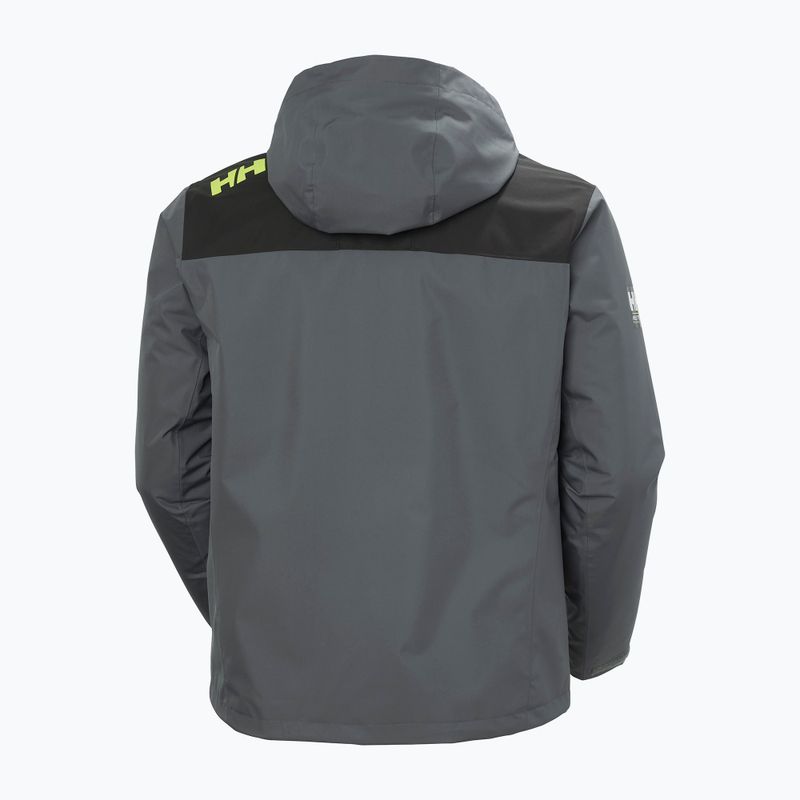 Giacca da vela da uomo Helly Hansen Crew Hooded Midlayer 2 thunder grey 10