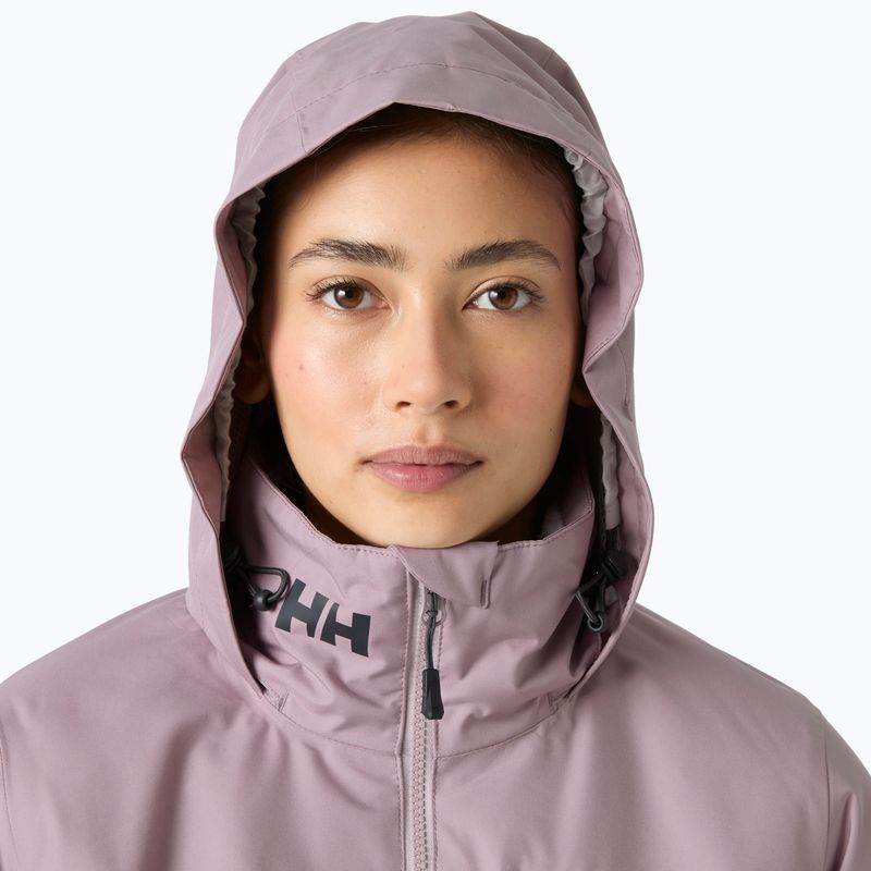 Giacca da vela da donna Helly Hansen Crew Hooded Pile purple clay 3