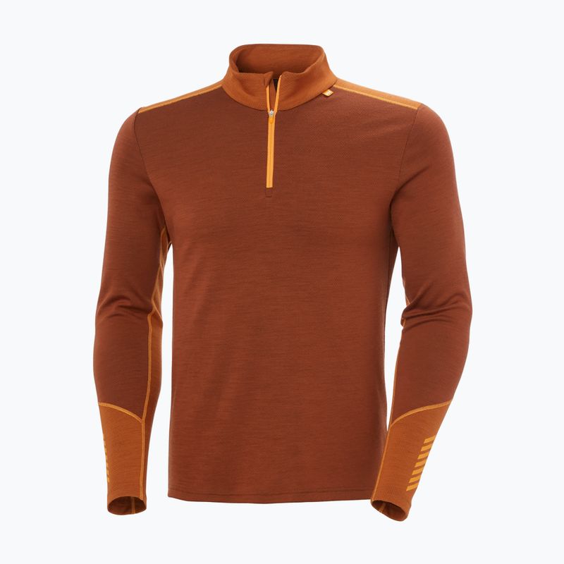 Felpa termica uomo Helly Hansen Lifa Merino Midweight 1/2 Zip iron oxide
