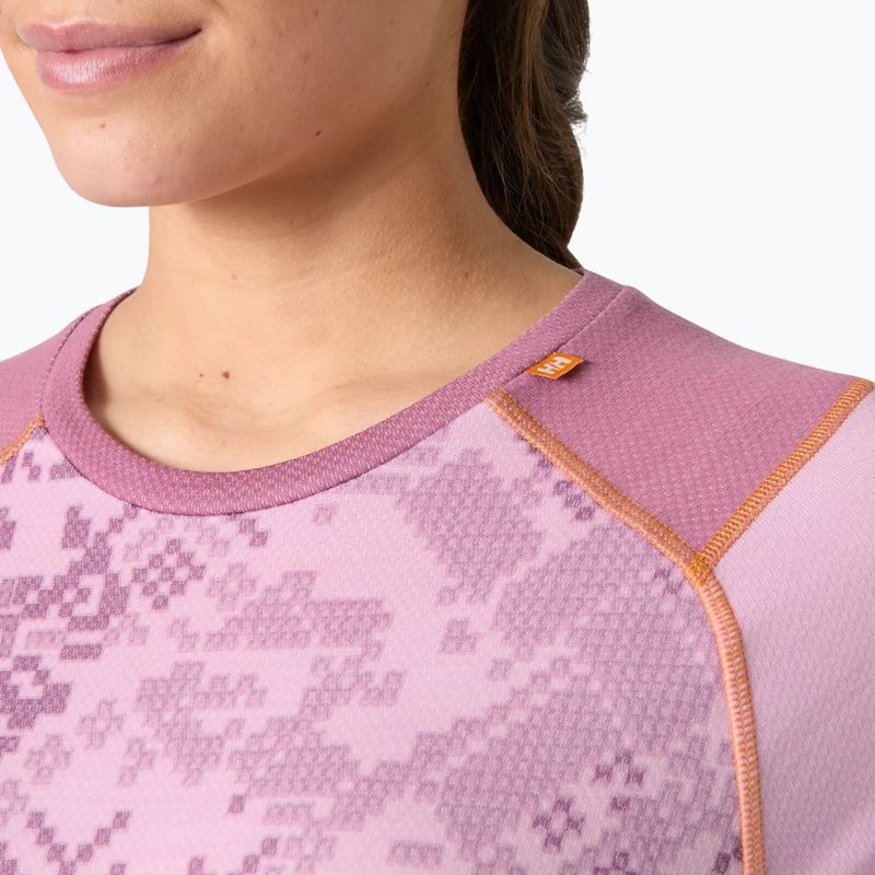 Felpa termica donna Helly Hansen Lifa Merino Midweight Gra cherry blossom new nordic 3