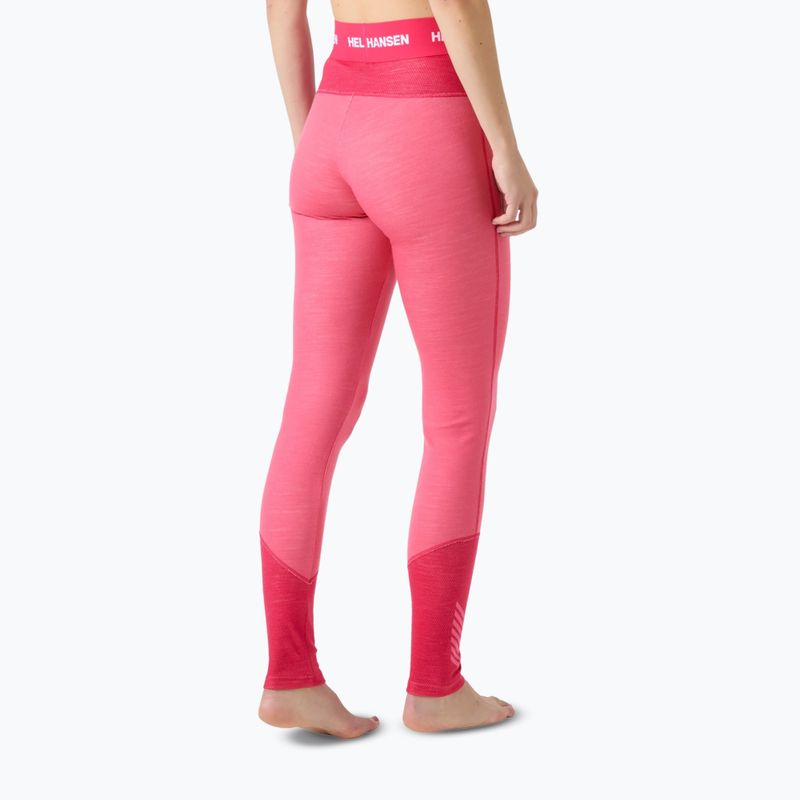Pantaloni termici da donna Helly Hansen Lifa Merino Midweight hot pink 2