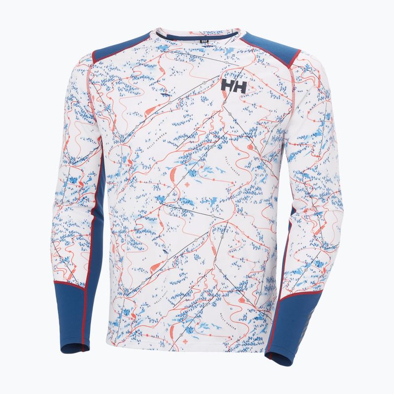 Felpa termica uomo Helly Hansen Lifa Active white slope map aop 5