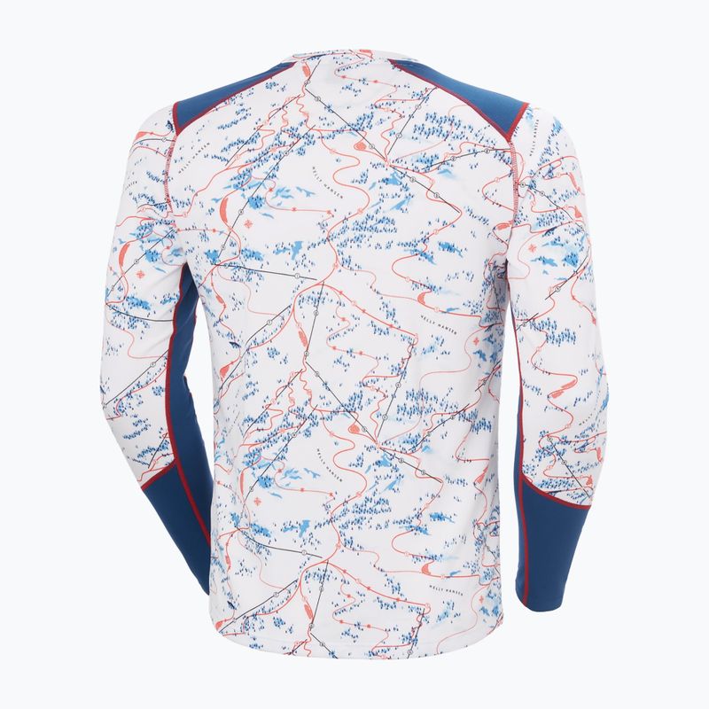 Felpa termica uomo Helly Hansen Lifa Active white slope map aop 6