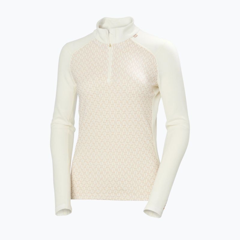 Felpa termica donna Helly Hansen Lifa Merino Midweight Gra 1/2 Zip snow monogram aop 5