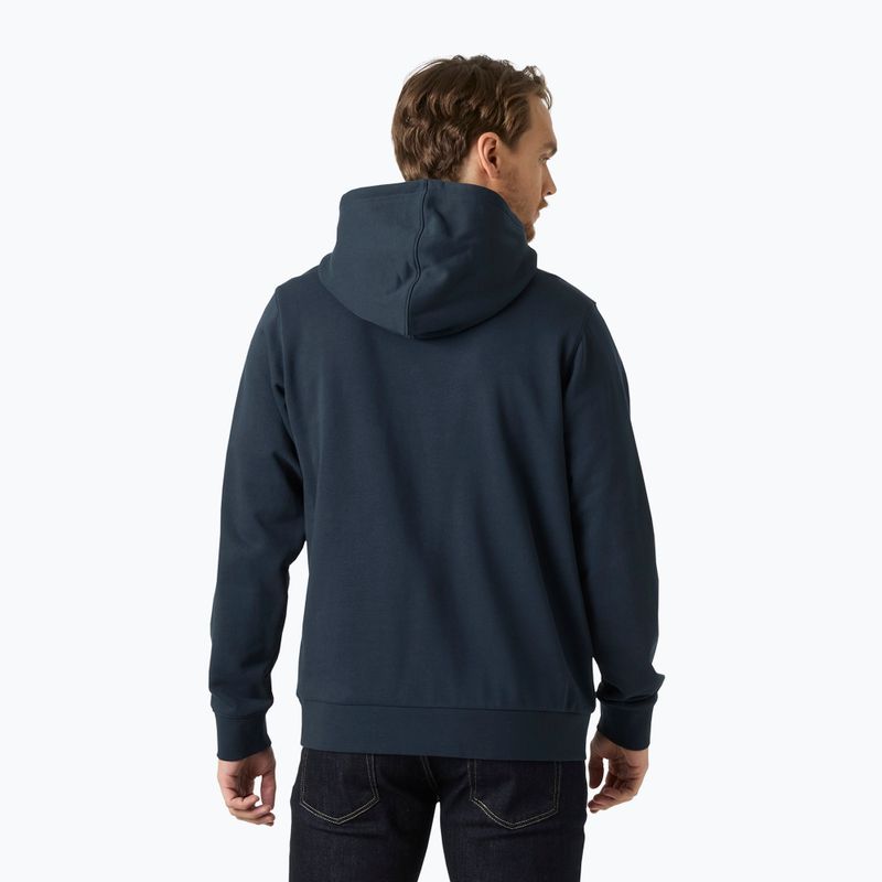 Felpa da uomo Helly Hansen HH Logo Hoodie navy 2