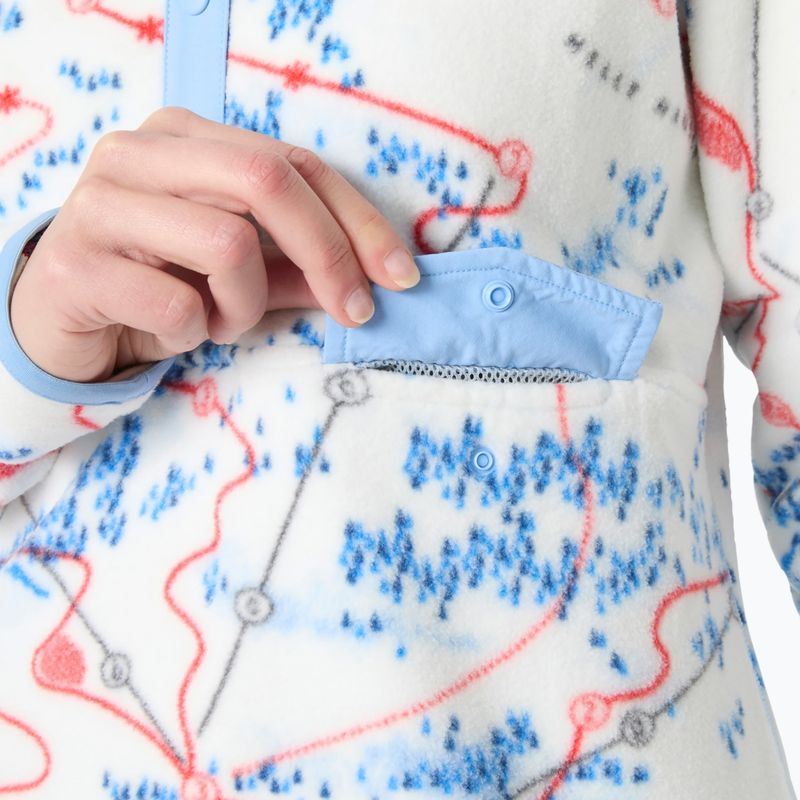 Pile donna Helly Hansen Maridalen Printed Fleece white slope map aop 3