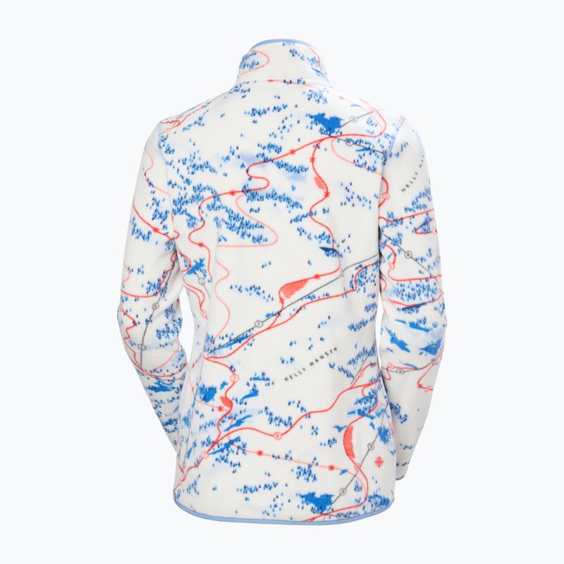 Pile donna Helly Hansen Maridalen Printed Fleece white slope map aop 5