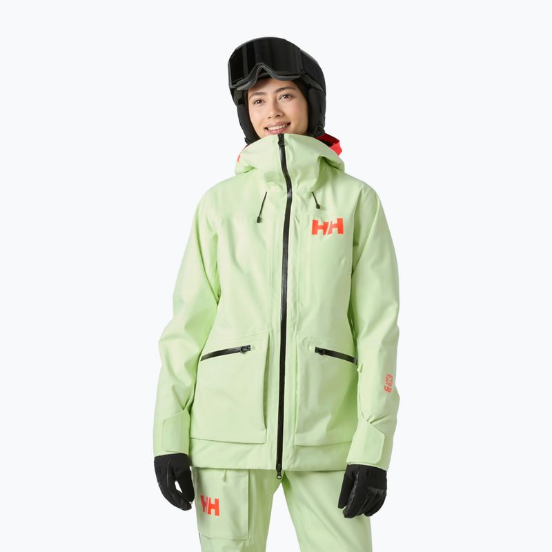 Giacca da sci da donna Helly Hansen Powderqueen 3.0 washed lime