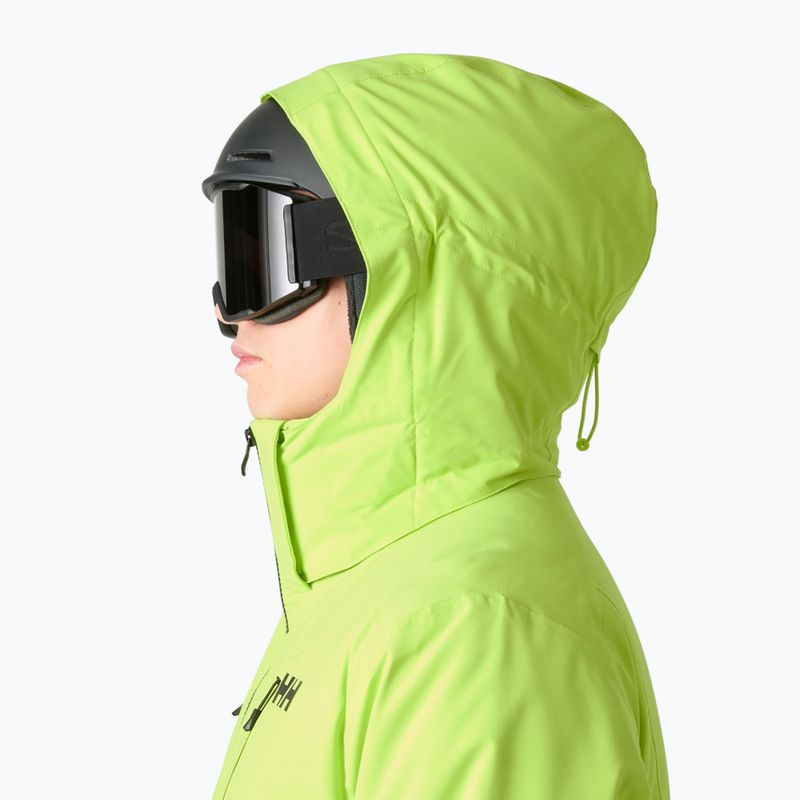 Giacca da sci da uomo Helly Hansen Alpha 4.0 luminous green 3
