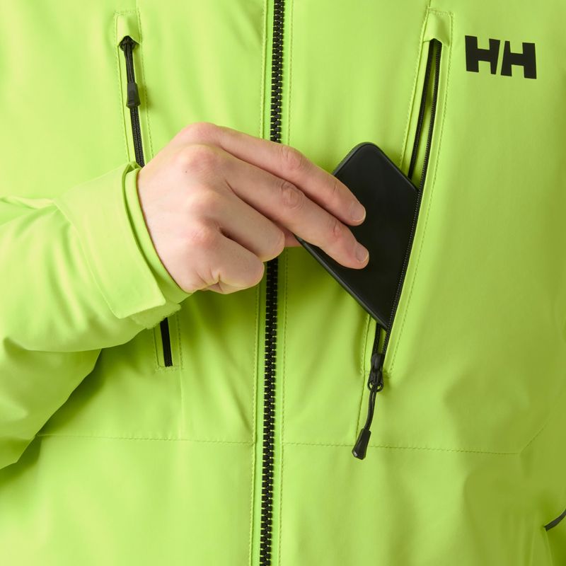 Giacca da sci da uomo Helly Hansen Alpha 4.0 luminous green 6