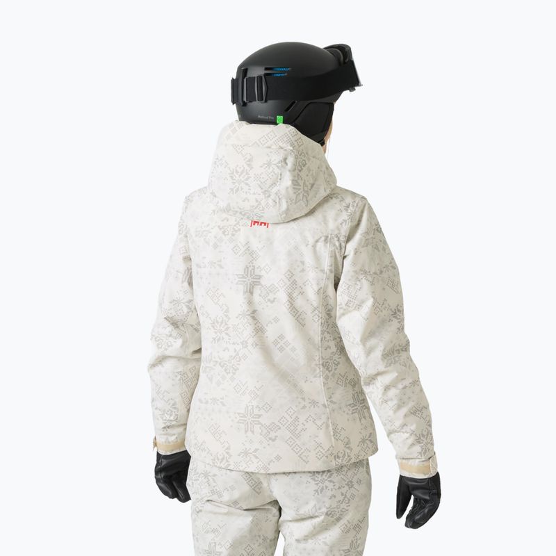 Giacca da sci da donna Helly Hansen Valdisere 3.0 cream new nordic aop 2