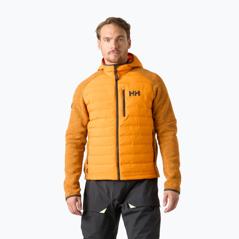 Giacca ibrida da uomo Helly Hansen Skagen Hybrid Knit Insulator ignite orange