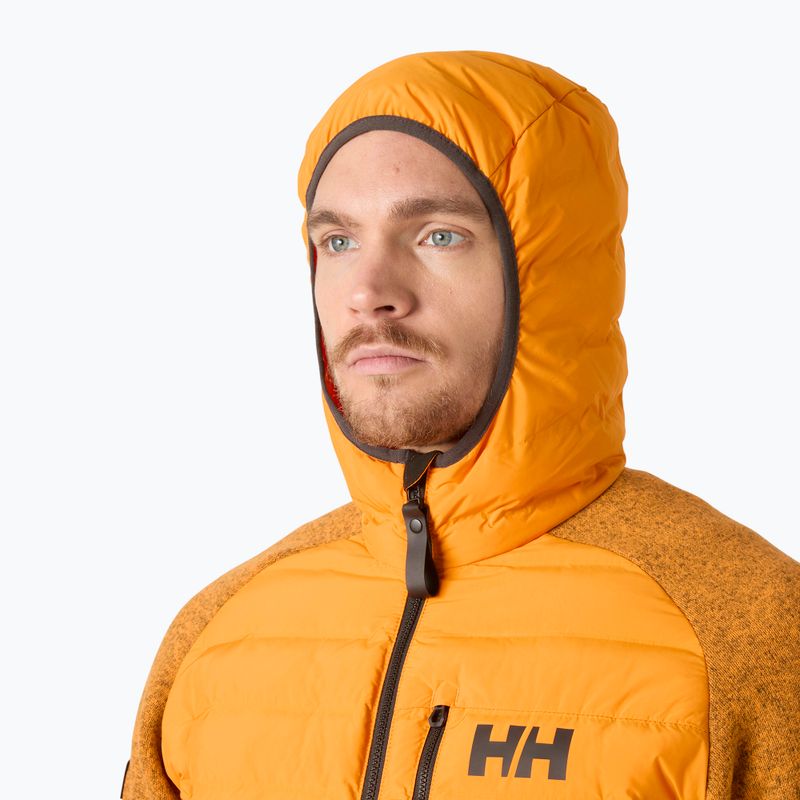 Giacca ibrida da uomo Helly Hansen Skagen Hybrid Knit Insulator ignite orange 3