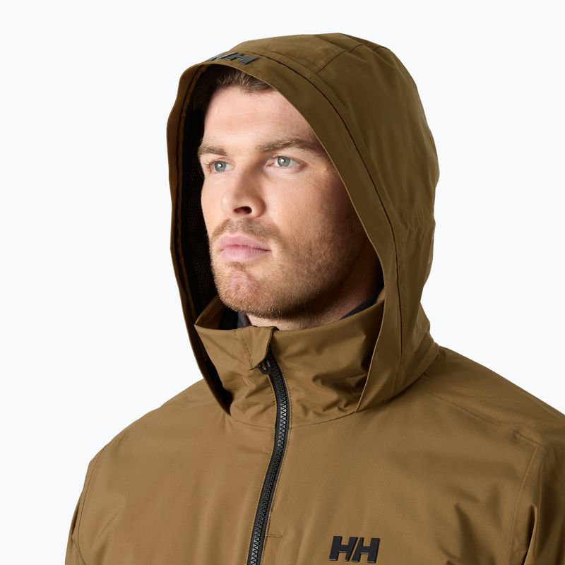 Giacca da vela da uomo Helly Hansen HP Racing Lifaloft Hood sepia 3