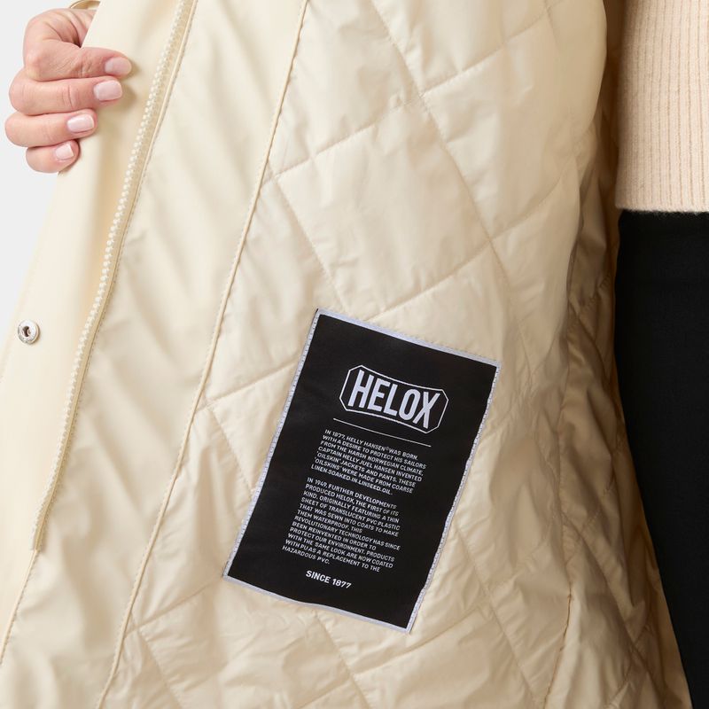 Cappotto impermeabile da donna Helly Hansen Moss Ins Pu Coat cream 7