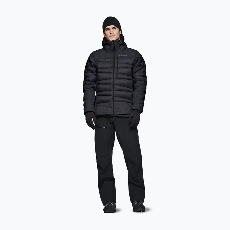 Piumino uomo NORRONA Falketind Down 750 Zip Hood caviar black 2