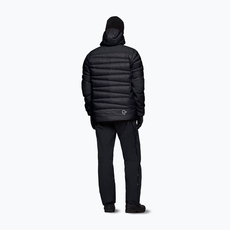 Piumino uomo NORRONA Falketind Down 750 Zip Hood caviar black 3