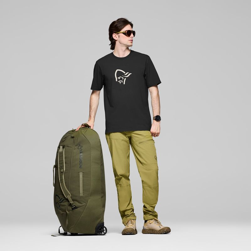 Maglietta da uomo NORRONA Cotton Viking caviar black/snowdrop 2